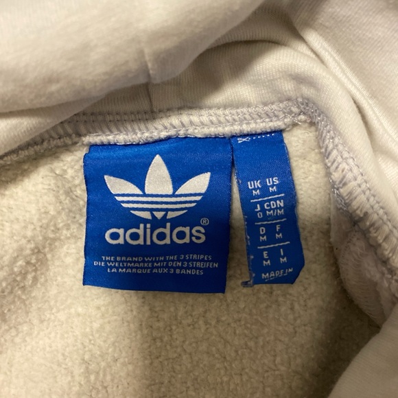 adidas grey and white hoodie - Picture 3 of 3